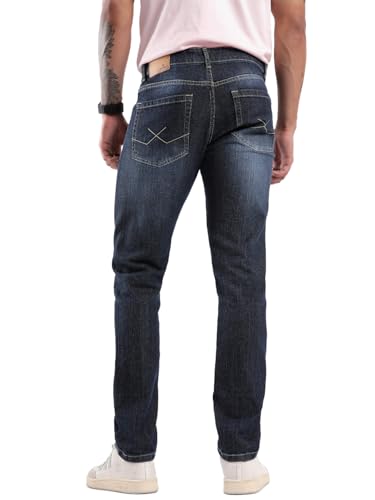 Image of WROGN Men's Cotton Stretch Jeans | Solid | Slim Fit