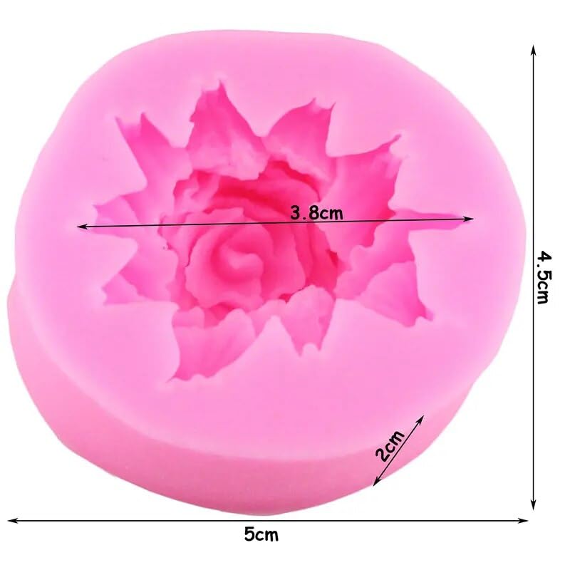 3D Fleur Silicone Bougie Moule À Savon Plâtre Résine Moule Bricolage