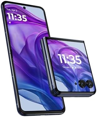Motorola Moto Razr+ 2024, 256GB + 12GB RAM, Midnight Blue - Unlocked (Renewed)