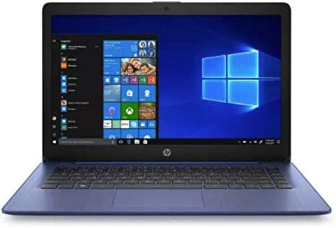 HP2022 Stream 14" HD Slim and Light Laptop, Intel Celeron N4000 Processor, 4GB RAM, 64GB eMMC, HDMI, Wi-FI, Webcam, Bluetooth, 1 Year Office 365, Windows 10 S, Royal Blue, IFT 32GB Flash Drive