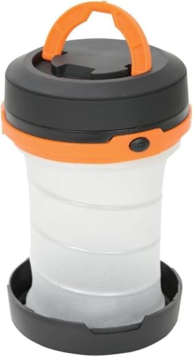 Bhajanshree Portable LED Camping Lantern – Collapsible Mini Table Lamp &amp; Hanging Night Light | Battery Powered Emergency L...
