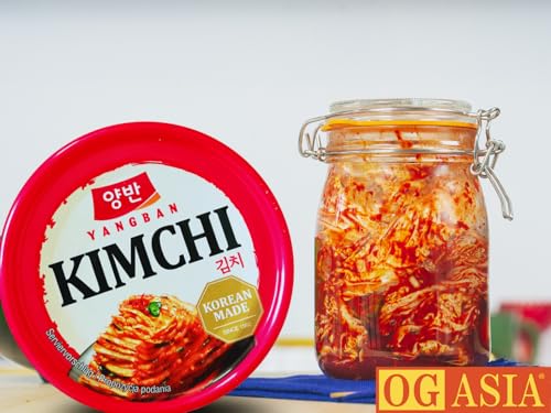 DONGWON Kimchi – 3er Pack – Fermentierter Koreanischer Chinakohl mit Chili & Knoblauch – Vegan & Natürlich Gereift – Authentisches Kimchi in Portionsdosen– OG ASIA – 3x 160g