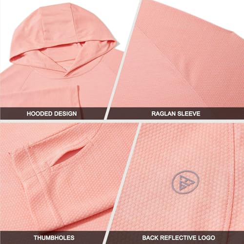 M MAELREG Mens Hoodies Pullover Performance Lightweight Soft Sweatshirts Dry Fit Wicking Stretch Hoodies for Men