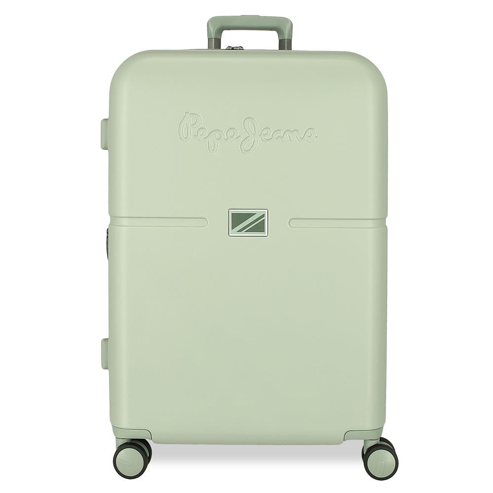 Pepe Jeans Accent Cabin Suitcase, Light Green, 48x70x28 cms, Medium Suitcase
