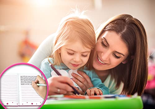 Ginmlyda Girls Diary With Lock For Kids, 7X5.3 Inch 160 Pages Secret Pink Journal For Teenage Girls With Lock For Preschool Learning Writing Drawing Gift Cute Princess Notebook #TOP5