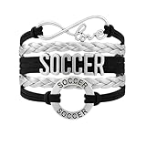 Infinity Collection Soccer Gifts, Soccer Bracelet, Soccer Jewelry, Adjustable Soccer Charm Bracelet- Perfect Soccer Gifts
