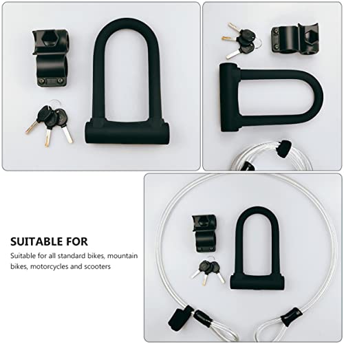 KOMBIUDA 1 Conjunto De Acessórios Para Bicicleta Com Trava Em U Acessórios De Motocicleta Para Bicic