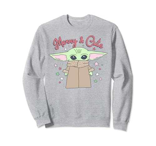 Sweat Star Wars de Noël idéal pour vos soirées hivernales en famille avec Bébé Yoda