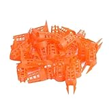 OSALADI 60 Stück Kunststoff Bienenkäfig mit Zellenschutz Robust und Bruchfest Königinnenkäfig für Imker Zur Zucht und Sicheren Transport