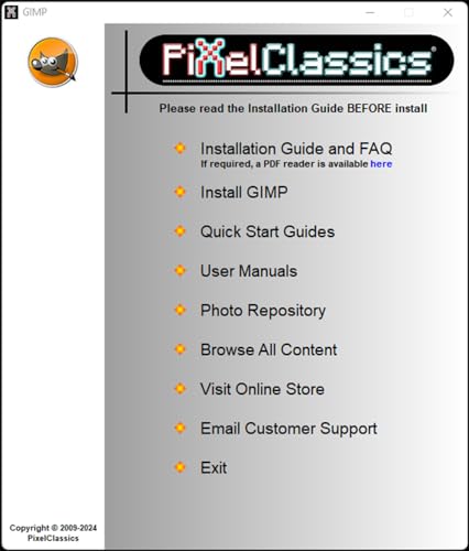 Pixelclassics AZUS0002-01A-FBA Gimp Photo Editor 2024 On Cd Disc | Premium Professional Image Editing Software Compatible With Windows 11 10 8.1 8 7 Vista Xp Pc 32 & 64-Bit, Mac & Linux thumb #1