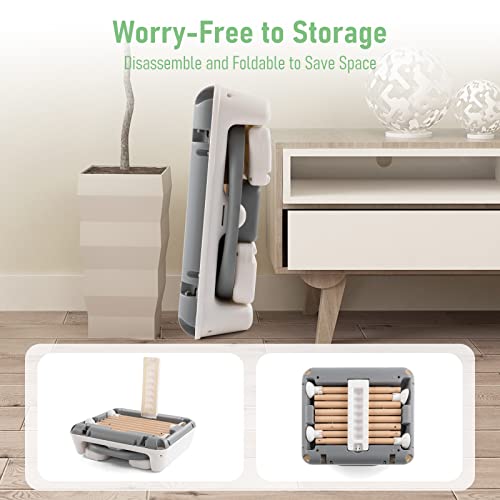 3 In 1 Baby High Chair, Portable High Chairs For Babies And Toddlers, Adjustable Convertible Infant Baby Feeding Chair Booster For Eating With Detachable Double Tray, 5 Point Harness, Footrest Gray #TOP5