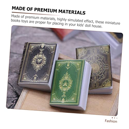 ibasenice 45 Pçs Livros De Casa De Bonecas Mini Bolsa De Livros Mini Bonecas Mini Acessórios Livros
