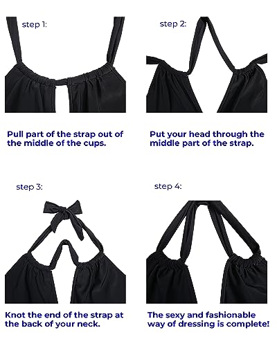 Aqua Eve Plus Size Swimsuits One Piece Bathing Suit for Women Tummy Control Sexy Halter Swimwear4