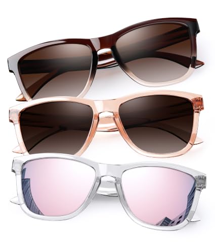 QALLY Sunglasses Womens Polarized Trendy Retro Sun...