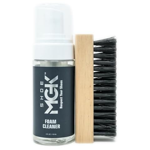 Shoe MGK Foam Shoe Cleaner - Powerful Foaming Shoe Cleaner Kit For All Shoes & Sneaker, Safe on All Fabrics, Removes stain & Dirt Cover