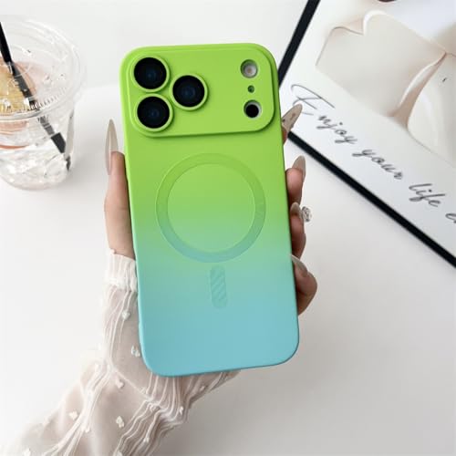 Coque magnétique iPhone 14 Pro Max silicone souple dégradé de couleurs