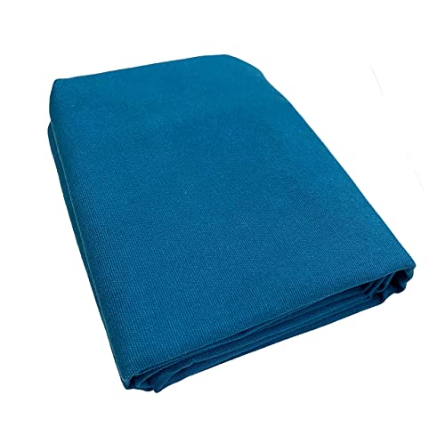 Image of 60 inch Wide 10 oz Dyed Cotton Duck Canvas Fabric Cloth True Blue Color Cotton Heavy Duty Durable Material by Yard for Bags Backdrops Painting and Art Projects