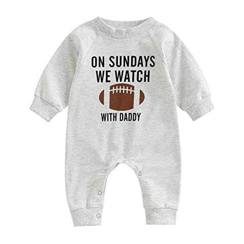 Edhomenn Infant Baby Football Jumpsuit Cover