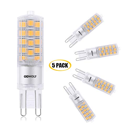 OOWOLF 3.8W G9 Bombillas LED 5 Pack