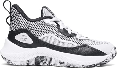 Under Armour - Unisex-Child Ps Curry 3Z 24 Shoes, Color White (100), Size: 11.5 M US Little Kid