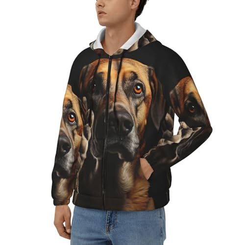 Sweat à capuche décontracté avec fermeture éclair fluide pour homme - 2