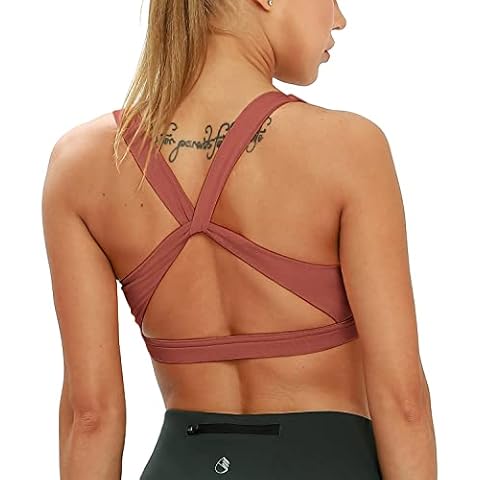 icyzone Women's Running Yoga Bra Cover
