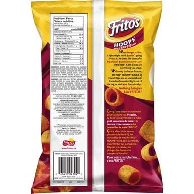 Frito Hoops BBQ Bar B Q Large 370g Bag from Canada