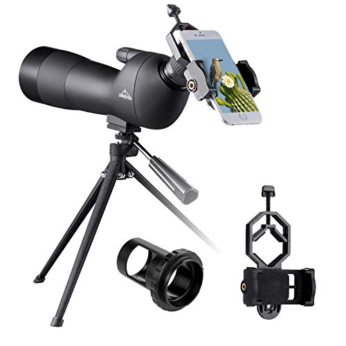 BEBANG 20-60x60 Spotting Scope for Bird Watching, Waterproof Zoom Scope with High Definition