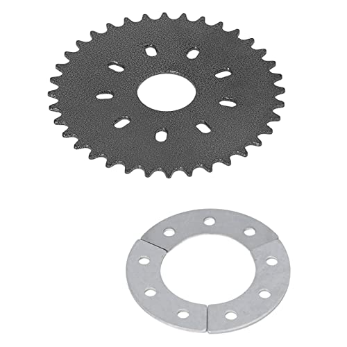 Roda Dentada de Corrente Plana, Roda Dentada Plana de 36 Dentes Com Adaptador de Montagem de 9 Furos