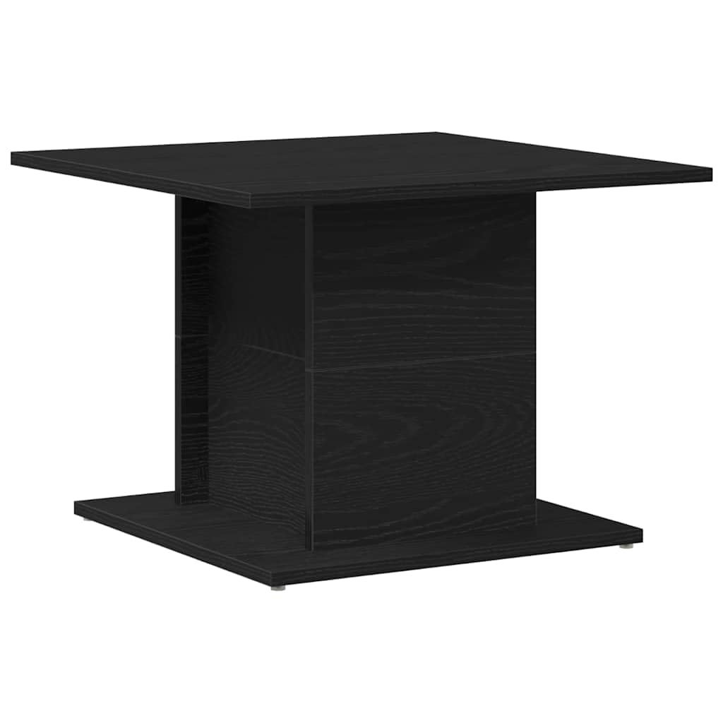 Mesa de Café Roble Negro 55,5 x 55,5 x 40 cm Mesa de Centro con Estante y Almacenamiento para Sala de Estar,Salón,Comedor