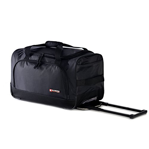 Olympia 21 inch Rolling Duffel Bag, Black