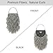 JBCHUCI Men Long Curly Wizard Beard with Elastic Band, Old Man Fake Long Beard Costume for Theater Cosplay, Halloween and Christmas Party (Grey)