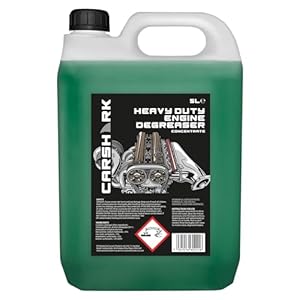 CARSHARK Engine Degreaser 5 litre Concentrate, Heavy Duty Formula, Use on All Engines