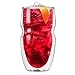 Ozeri Serafino Double Wall Insulated Iced Tea and Coffee Glasses, 16-Ounce, Set of 2