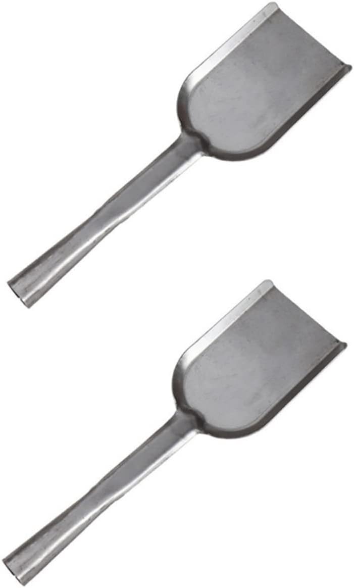 Garneck 2pcs Multipurpose Soil Shovels for Fireplace Cleaning Long Handle Ash Shovels for BBQ Dust Pan and Pet Food Scoop Design Efficient and Space-Saving