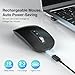 cimetech Bluetooth Maus 2.4G Maus Kabellos (Bluetooth5.1+ 2,4) Wiederaufladbare Ergonomische Mouse Stille Funkmaus für Laptop MacBook Air Pro,iPad,Computer,Desktop - Tragbare Schlanke, Leise Büromäuse