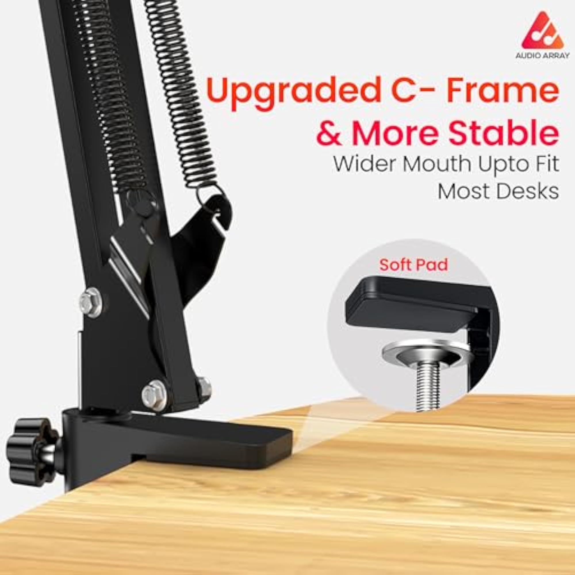 Suspension Boom Scissor Microphone Arm Stand with Universal Clamp