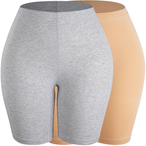 sellto 4 Pack Cotton Boy Shorts Underwear for Women Anti Chafing Soft Boxer Slip Shorts Panties for...