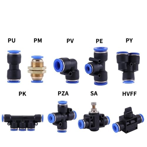 Conector neumático de 8mm para mangueras PU y PE que optimiza la presión en tu taller 4