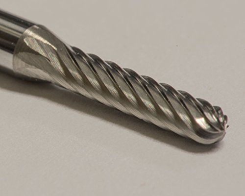Fresa de carburo sólido corte simple SC-41 3/32" x 7/16" miniatura 2
