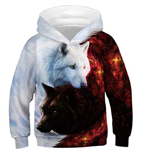 OPCOLV Sudadera con Capucha Unisex Niños Niños Niñas Niños Jersey con Capucha Top