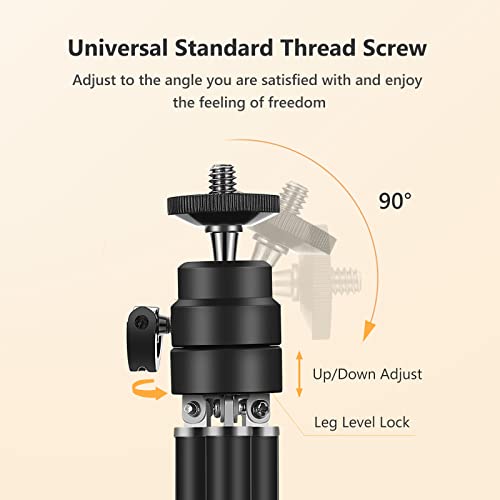 Mamawin Lightweight Mini Webcam Tripod For Logitech Webcam C920 C922 Small Camera Tripod Mount Cell Phone Holder Stand (Red) #TOP4