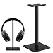 Headphone Stand, Auledio Universal Aluminum Headphone Holder Headset Showing Display Stand Hanger for All Headphones Size - Black