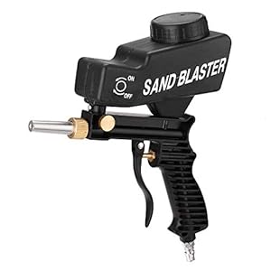 Ketsicart Portable Gravitation Sandblasting Machine Pneumatic Sand Blasting Set Rustproof Sandblaster Small Sandblasting Machine