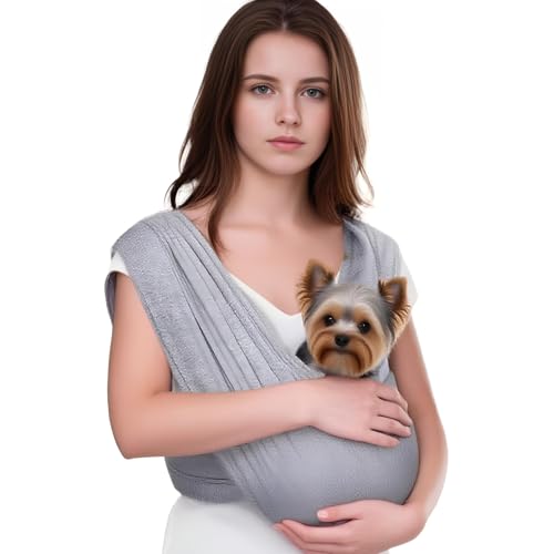 Dog Carrier Sling for Small Dogs Adjustable - Dog Sling Portable Chest Front Pack with Comfortable...