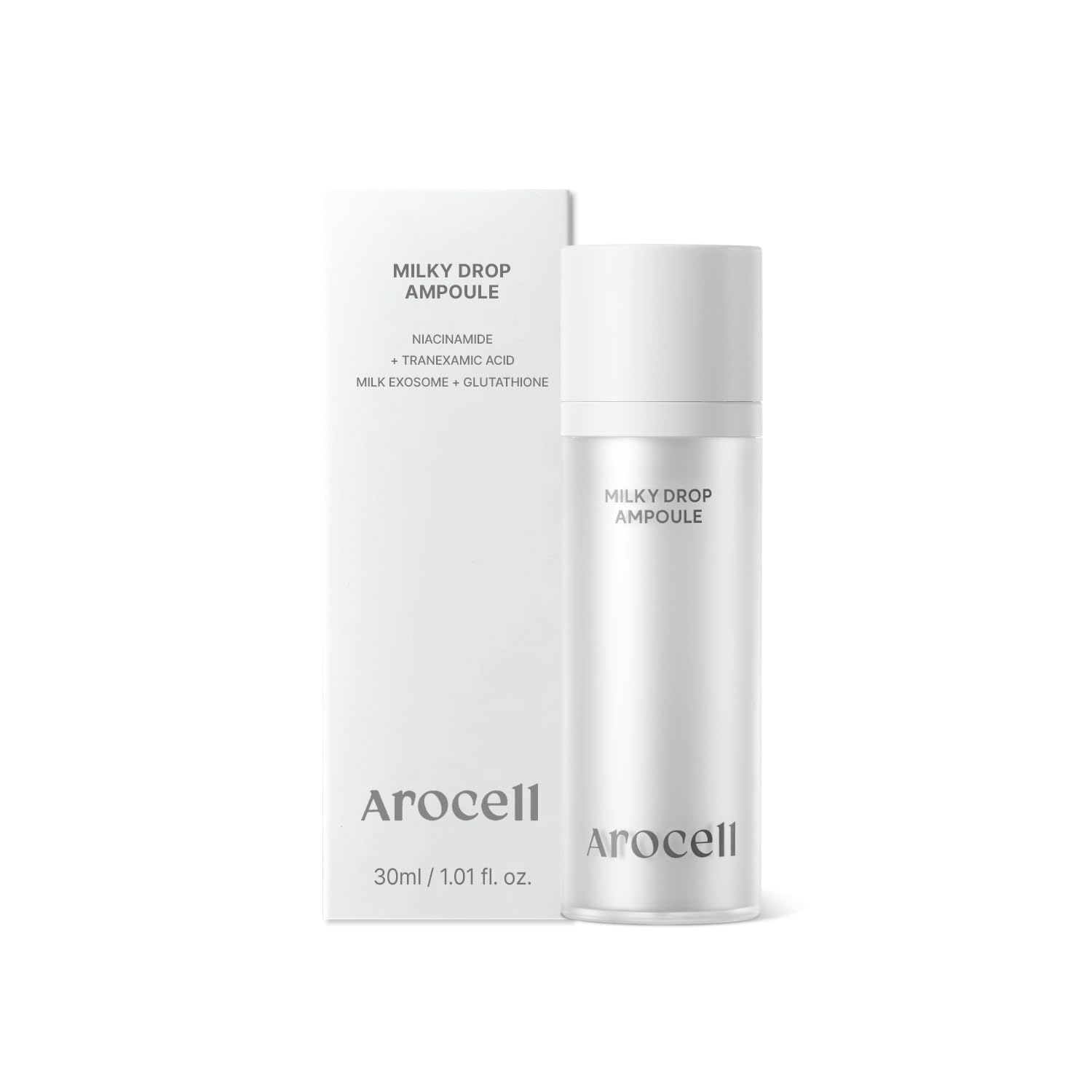 AROCELL Milky Drop Ampoule 30ml/1.01 Fl Oz – Korean Hydrating & Moisturizing Ampoule with TXA, Milk Exosome 5%, Hyaluronic Acid & Ceramides – Soothing, Brightening, Clear Skin KBeauty Serum - Image 2