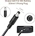 42V Charger Replacement 1 Prong Universal Charger for 36V Lithium Battery