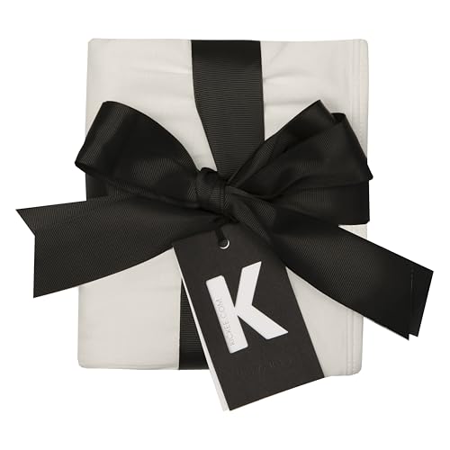 Image of KicKee Swaddling Blanket, Made from Luxuriously Soft KicKee Signature Blend Fabric, Buttery Softness for Snuggling Your Baby (Natural Heart Doodles - One Size)