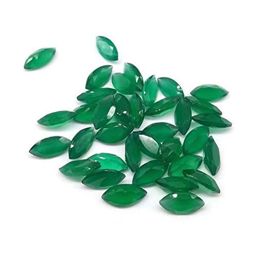 Onyx vert naturel 8x4 mm en vrac pour remplacer ou réparer une pierre de bague