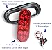 AutoSmart SET of 4 Kl-35100rk Red Oval Sealed LED Turn Signal and Parking Light Kit with Light, Grommet and Plug for Truck,Trailer (Turn, Stop, and Tail Light)